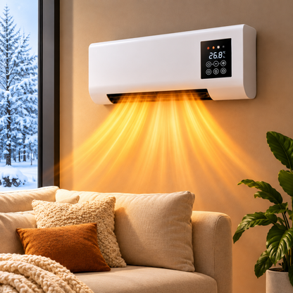 Calefactor y ventilador de pared 1800W